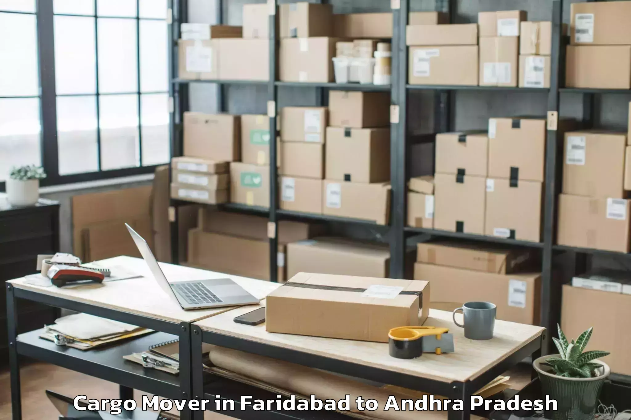 Professional Faridabad to Karveti Nagar Cargo Mover